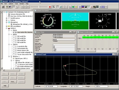 Simulation of Intertek test track in Spirent SimGen tool